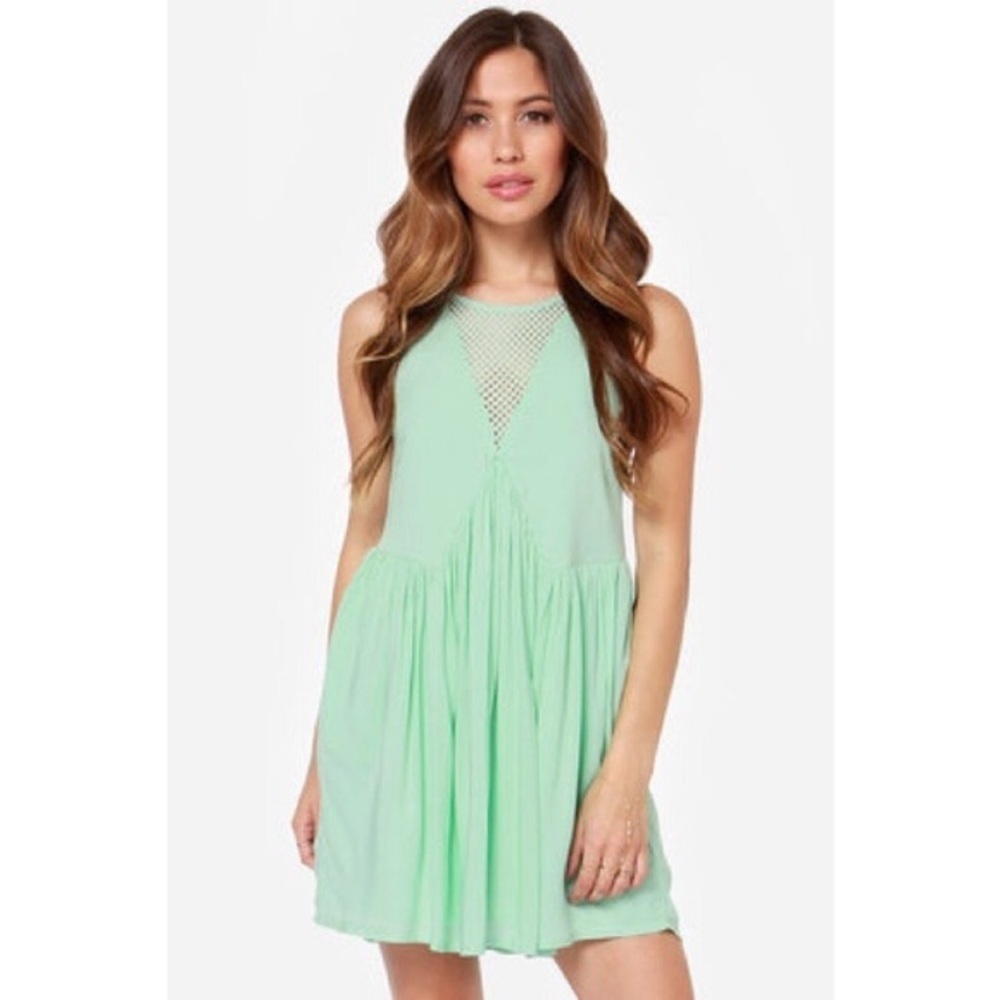 Minkpink mint mini dress is sz XS